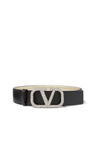 VLogo Signature Buckle Reversible Belt